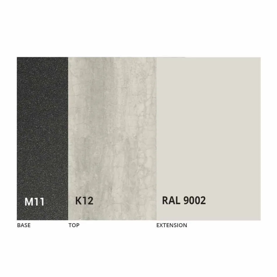 طاولة طعام قابلة للتمديد بسطح سيراميك حتى 2.8 متر، صنع في إيطاليا - باولوتشيو Viadurini