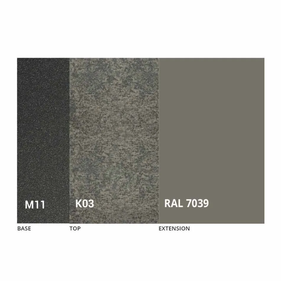 طاولة طعام قابلة للتمديد بسطح سيراميك حتى 2.8 متر، صنع في إيطاليا - باولوتشيو Viadurini