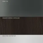 طاولة طعام بسطح زجاجي مربع وقاعدة خشبية، صنع في إيطاليا - كوادرو Viadurini