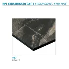 طاولة طعام ثابتة من المعدن واللوح الخشبي الطبقي، صنع في إيطاليا - باستيانو Viadurini