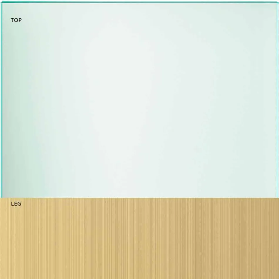 طاولة طعام من الزجاج الشفاف والمعدن بألوان متنوعة و5 أحجام - أشيو Viadurini