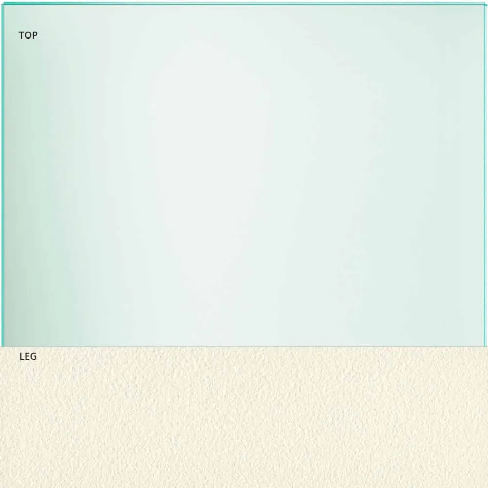 طاولة طعام من الزجاج الشفاف والمعدن بألوان متنوعة و5 أحجام - أشيو Viadurini