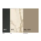 طاولة طعام مستديرة مع سطح قابل للتمديد حتى 180 سم صنع في إيطاليا - موشيو Viadurini