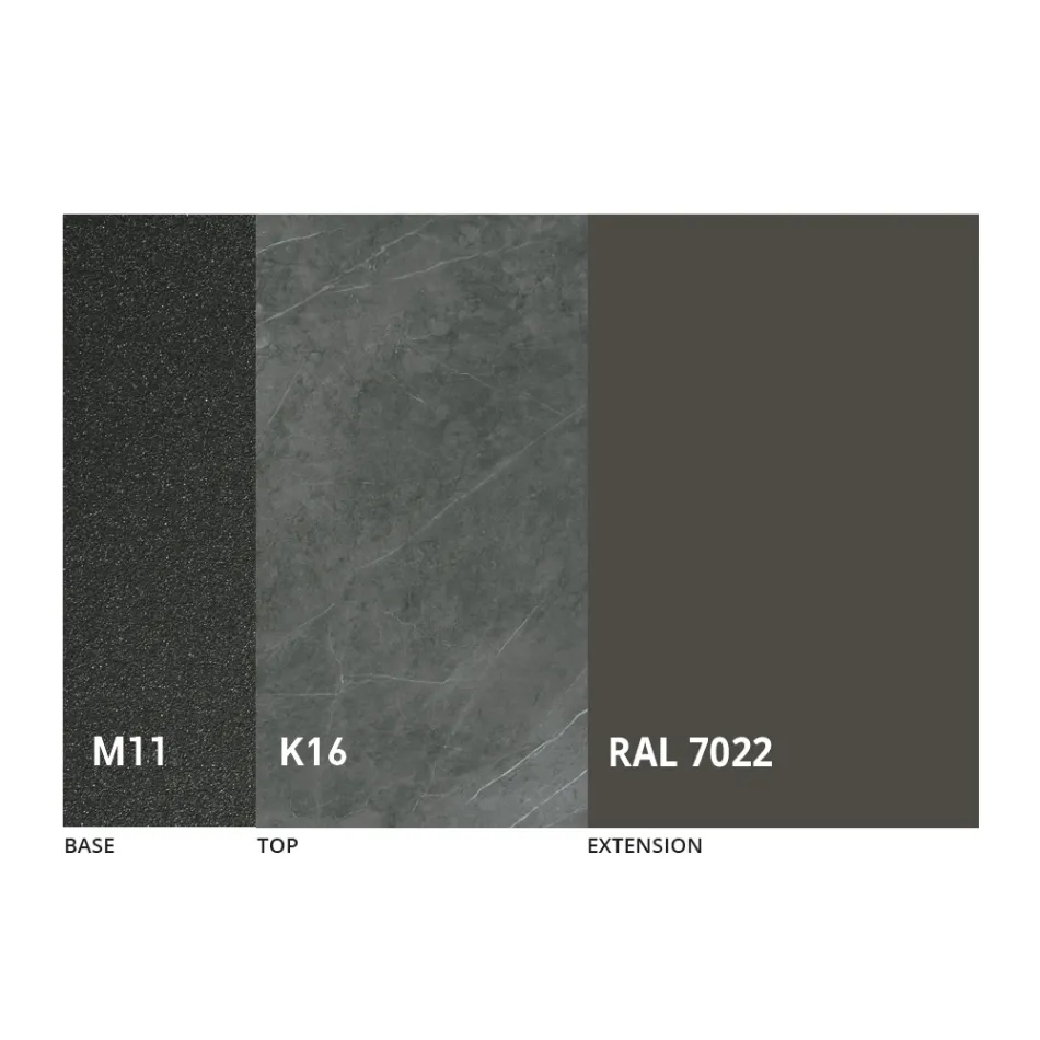 طاولة طعام مستديرة مع سطح قابل للتمديد حتى 180 سم صنع في إيطاليا - موشيو Viadurini