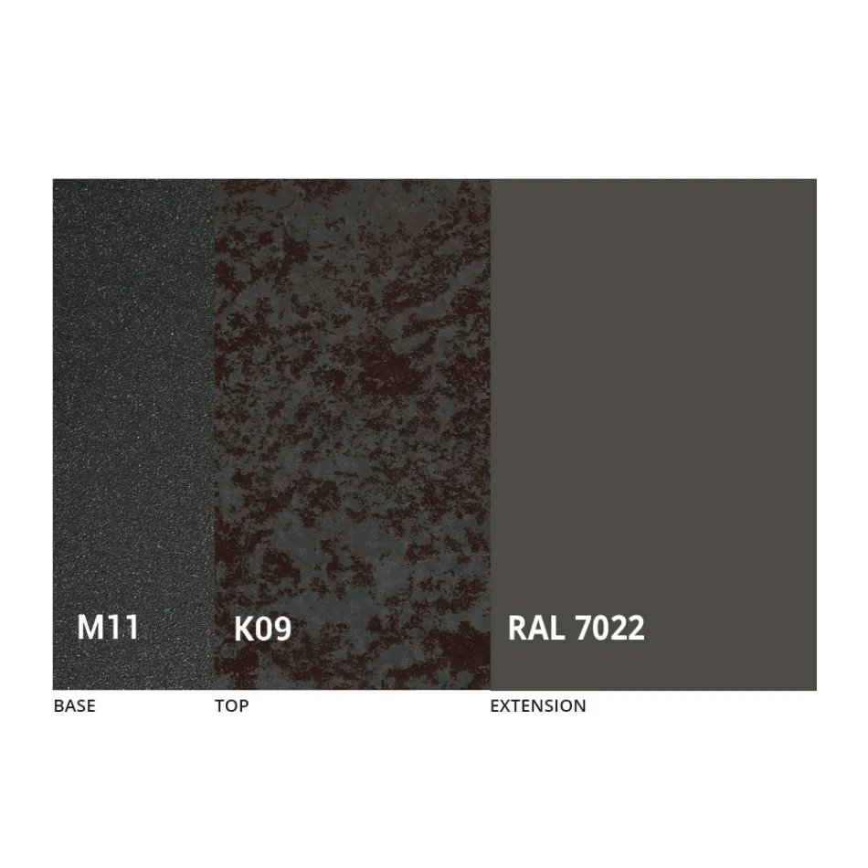 طاولة طعام مستديرة مع سطح قابل للتمديد حتى 180 سم صنع في إيطاليا - موشيو Viadurini