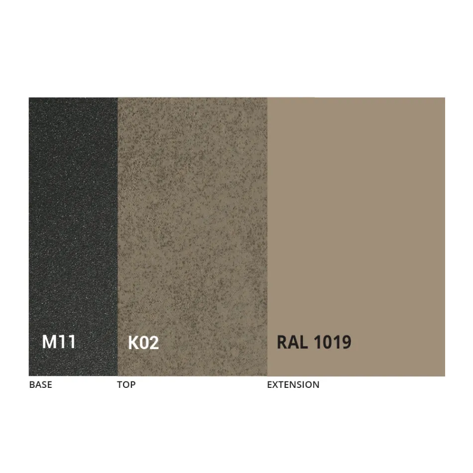 طاولة طعام مستديرة مع سطح قابل للتمديد حتى 180 سم صنع في إيطاليا - موشيو Viadurini