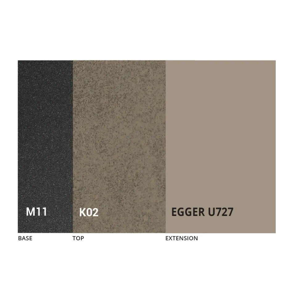 طاولة طعام مستديرة قابلة للتمديد حتى 270 سم من السيراميك صنع في إيطاليا - موشيو Viadurini