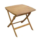 طاولة خارجية مربعة مصنوعة من خشب الأكاسيا - غروب الشمس Viadurini