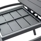 طاولة مستديرة قابلة للتمديد من الألومنيوم الرمادي (170 سم) - ريفارا Viadurini