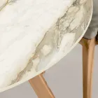 طاولة سيراميك خارجية مستديرة من كالكوتا هيرميتاج، صنع في إيطاليا - بيجاسو Viadurini