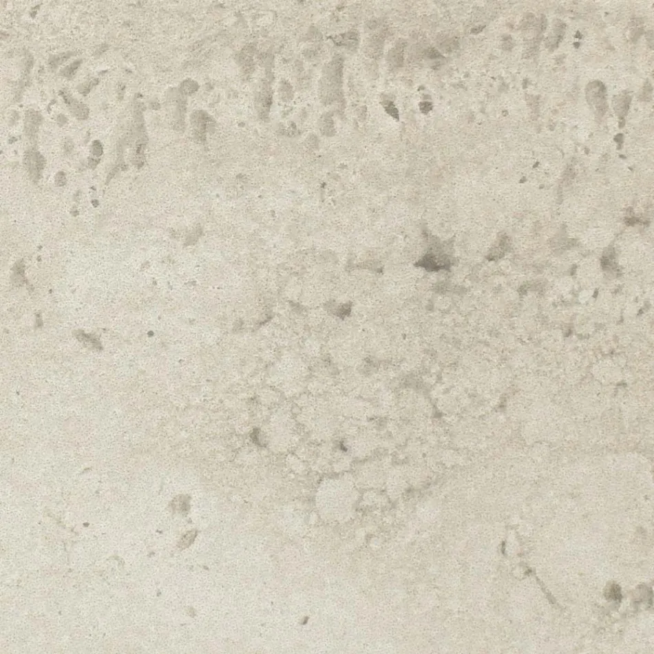 طاولة خارجية مستديرة من سيراميك الترافرتين الفاتح، صنع في إيطاليا - بيجاسو Viadurini