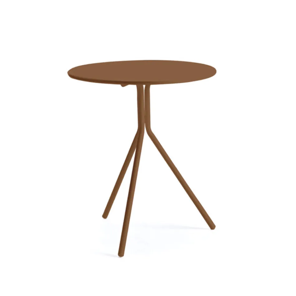 طاولة حديقة دائرية من الفولاذ المجلفن مصنوعة في إيطاليا - رالف Viadurini