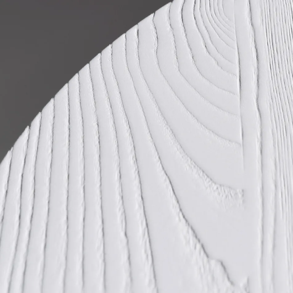 طاولة طعام مستديرة من خشب رقائقي بقشرة خشب الدردار - ليبرا Viadurini