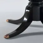 طاولة مستديرة بتصميم كلاسيكي من خشب الماهوجني المصقول، قطرها 150 سم، أكيم Viadurini