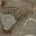 طاولة مستديرة ثابتة من السيراميك والفولاذ، صنع في إيطاليا - مقص Viadurini