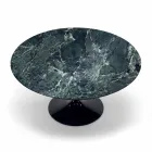 طاولة مستديرة حديثة من رخام كارارا وماركوينيا مصنوعة في إيطاليا - دولارات Viadurini