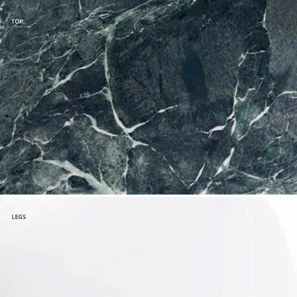 طاولة مستديرة حديثة من رخام كارارا وماركوينيا مصنوعة في إيطاليا - دولارات Viadurini