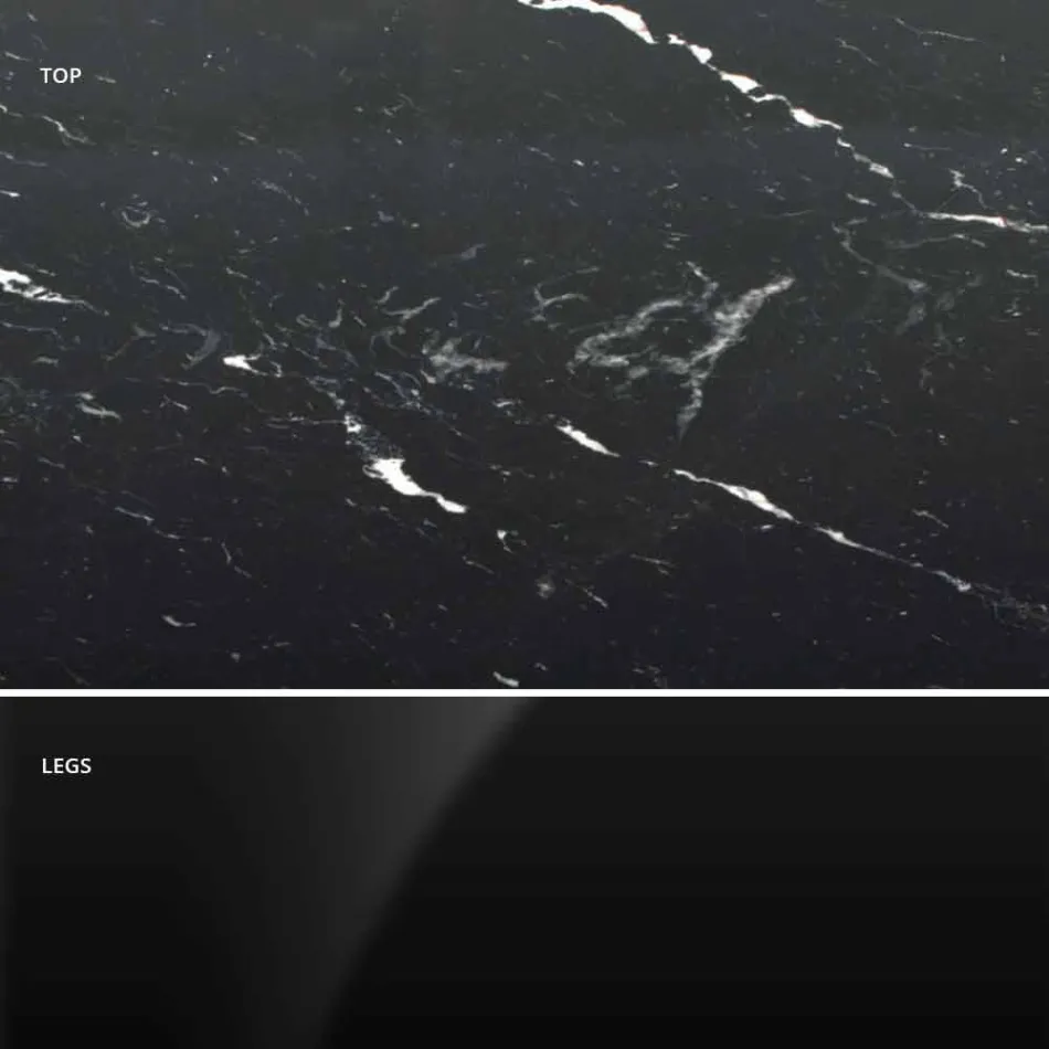 طاولة مستديرة حديثة من رخام كارارا وماركوينيا مصنوعة في إيطاليا - دولارات Viadurini