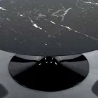 طاولة مستديرة حديثة من رخام كارارا وماركوينيا مصنوعة في إيطاليا - دولارات Viadurini