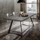 طاولة طعام بسطح من خشب البلوط منزوع اللحاء، صنع في إيطاليا - بينوكيو Viadurini