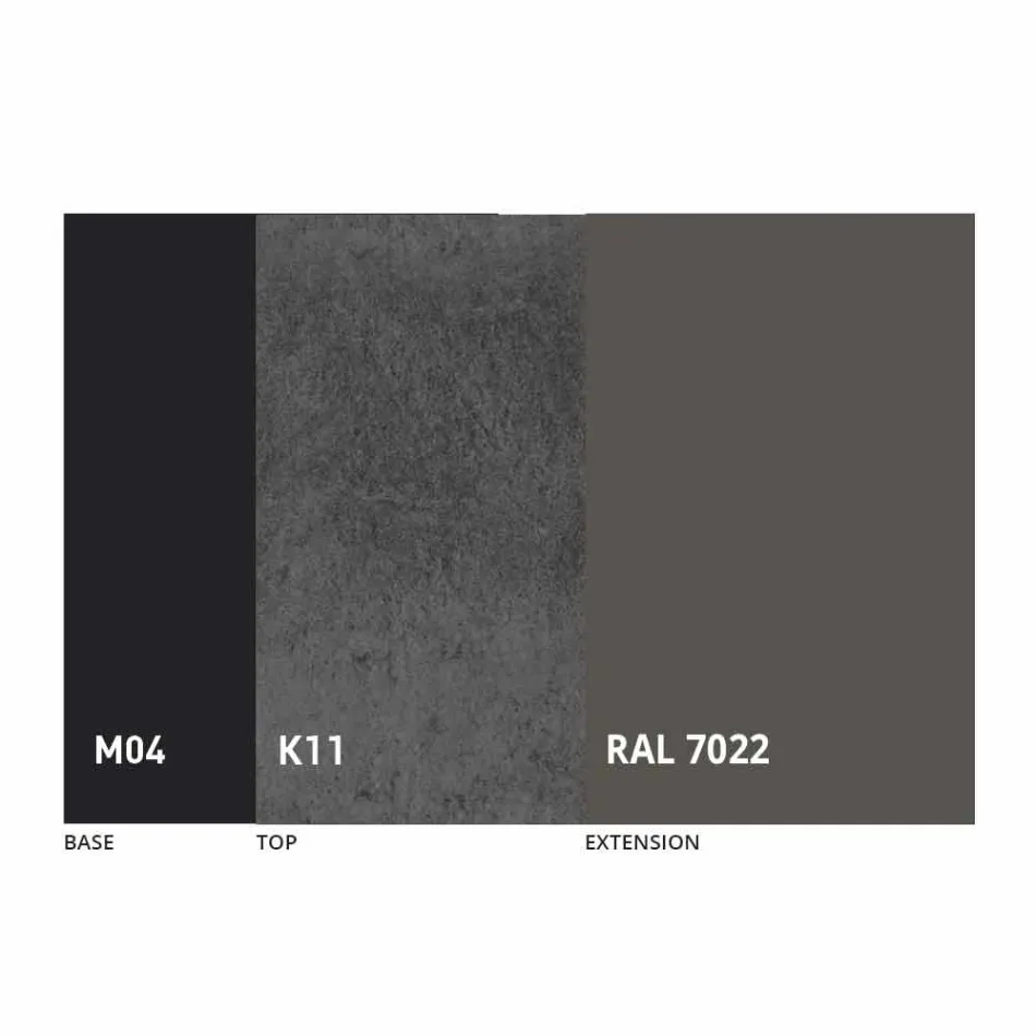 طاولة طعام مستديرة قابلة للتمديد حتى 165 سم مع سطح سيراميك - بيستولرو Viadurini