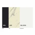 طاولة طعام مستديرة قابلة للتمديد حتى 165 سم مع سطح سيراميك - بيستولرو Viadurini