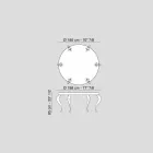 طاولة مستديرة مصنوعة من MDF وفولاذ Luigi على الطراز المعاصر Viadurini