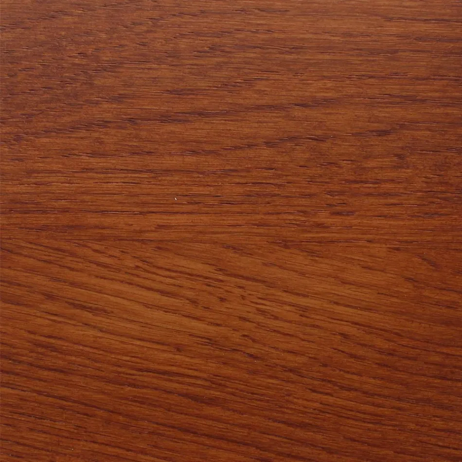 طاولة توليب إيرو سارينن H 73 دائرية من خشب البلوط المصبوغ بلون الكرز، صنعت في إيطاليا - قرمزي Viadurini