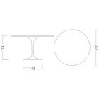طاولة توليب من إيرو سارينن، ارتفاع 74 بوصة، مصنوعة من رخام كالاكاتا الذهبي، مصنوعة في إيطاليا - قرمزي Viadurini