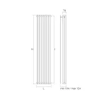 مشعاع بنظام هيدروليكي من الفولاذ الكربوني صنع في إيطاليا - كريمي Viadurini