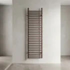 مشعاع كهربائي من الفولاذ الكربوني، باللونين البني والنحاسي، صنع في إيطاليا - إغنيس Viadurini