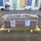 مدفأة كهربائية من مسحوق الرخام الإيطالي بتأثير الخشب - Wood50 Viadurini