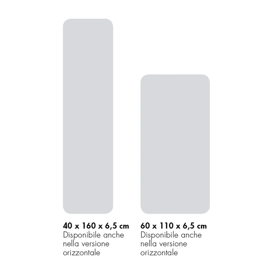 مدفأة كهربائية من مسحوق الرخام الإيطالي حتى 1000 واط - Stilee Viadurini