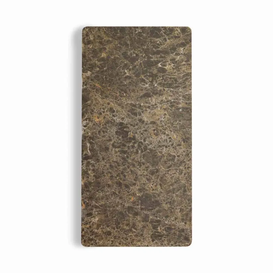 مدفأة كهربائية من الزجاج المقسّى مع لمسة نهائية من حجر جوني Viadurini