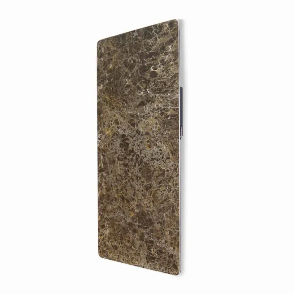 مدفأة كهربائية من الزجاج المقسّى مع لمسة نهائية من حجر جوني Viadurini