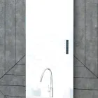 مدفأة كهربائية مصنوعة من الزجاج والألمنيوم صنع في إيطاليا - جليز Viadurini