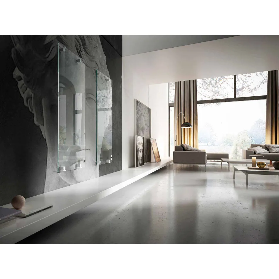 تصميم مشعاع كهربائي سيراميكي مزخرف من زجاج ستار، صنع في إيطاليا Viadurini