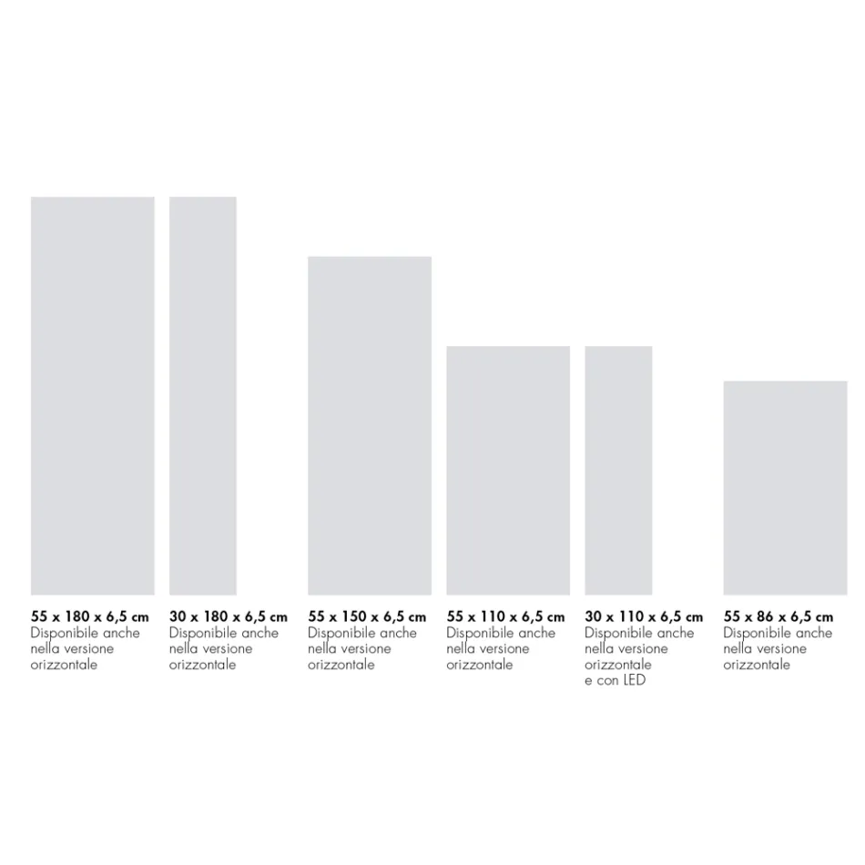 مشعاع هجين قابل للتخصيص من مسحوق الرخام صنع في إيطاليا - Lineep Viadurini