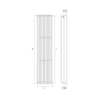 مشعاع هيدروليكي بسلسلة مزدوجة من العناصر المسطحة صنع في إيطاليا - مقدونيا Viadurini