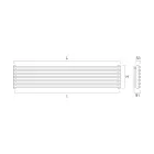 مشعاع هيدروليكي بعناصر ذات مقطع مربع واحد، صنع في إيطاليا - نوجا Viadurini