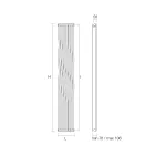 مشعاع هيدروليكي بعناصر رأسية منحنية صنع في إيطاليا - ريبس Viadurini