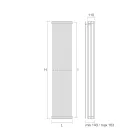 مشعاع هيدروليكي بثلاثة عناصر رأسية، صنع في إيطاليا - سينسي Viadurini