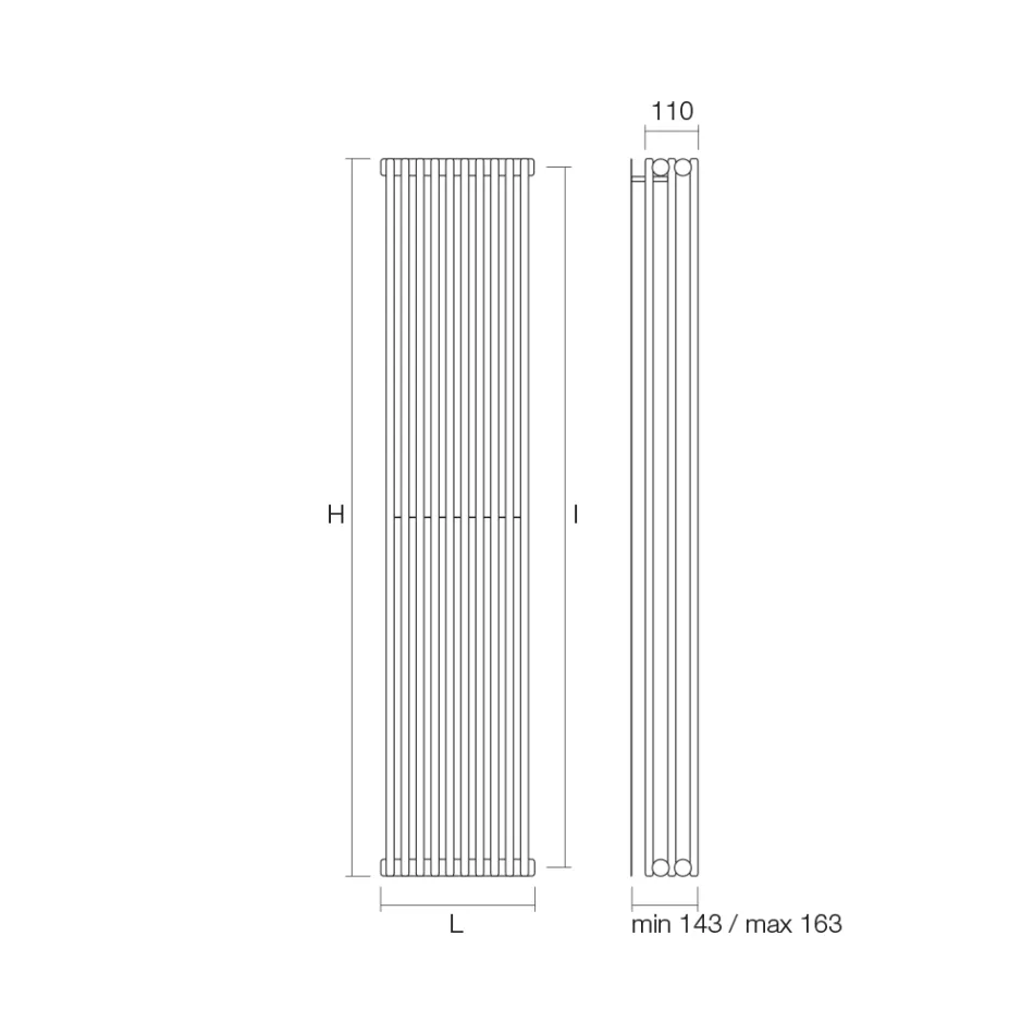 مشعاع هيدروليكي بثلاثة عناصر رأسية، صنع في إيطاليا - سينسي Viadurini