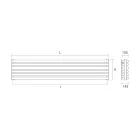 مشعاع هيدروليكي من الفولاذ باللون الأبيض النقي، صنع في إيطاليا - كوكيز Viadurini