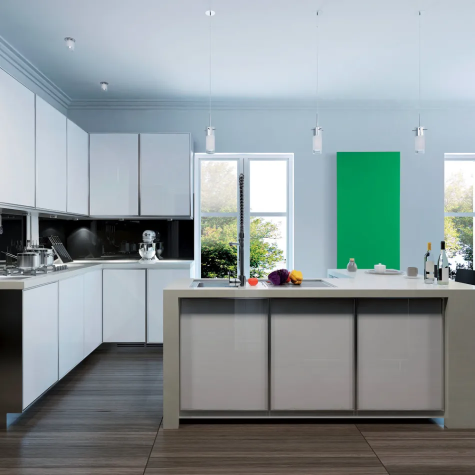 مشعاع هيدروليكي من مسحوق الرخام الإيطالي حتى 1200 واط - خطوط Viadurini