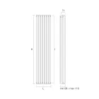 مشعاع هيدروليكي مصنوع من هيكل من الفولاذ الكربوني - آيس كريم Viadurini