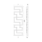 مشعاع هيدروليكي مصنوع من الفولاذ المقاوم للصدأ صنع في إيطاليا - فرن Viadurini