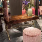 طاولة زينة عصرية ذات سطح مفتوح من خشب الأبنوس المصقول Ada 3 Viadurini