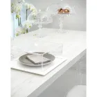 قالب كيك مربع شفاف من البليكسيجلاس، صنع في إيطاليا، مقاسين - كروتوني Viadurini