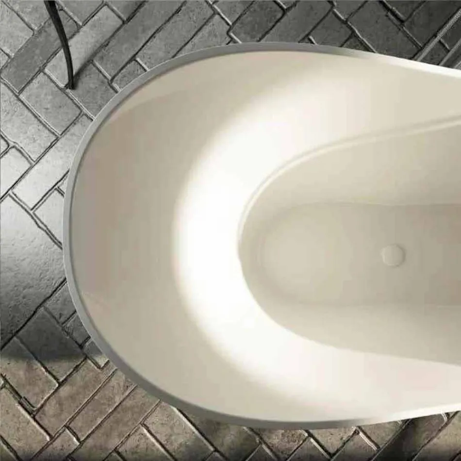 حوض استحمام حديث قائم بذاته مصنوع في إيطاليا راجوزا Viadurini